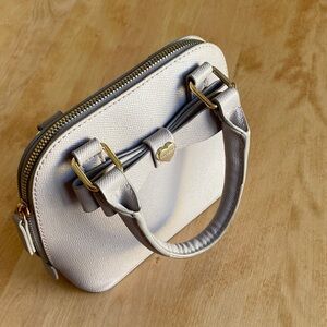 Betsey Johnson Mini Cross-Body Bag in Lavender with Gold Accents and Bow